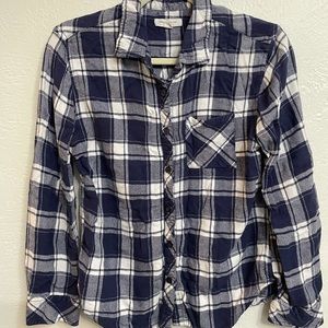 Blue plaid flannel